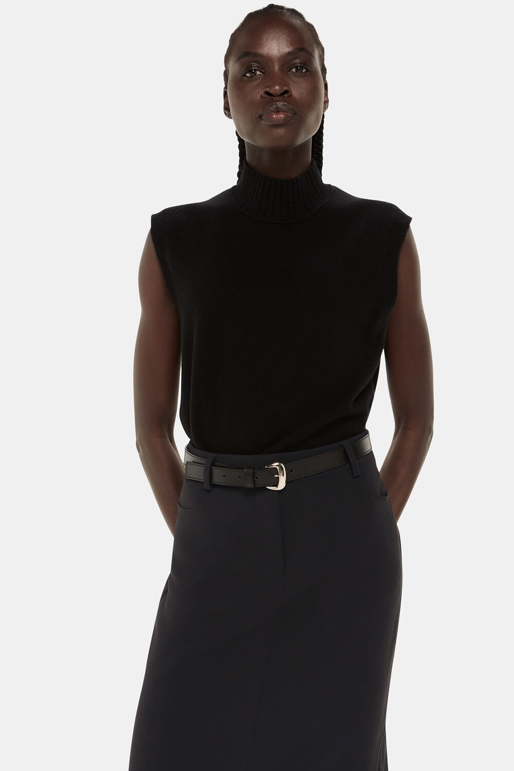 Abigail Tailored Midi Skirt